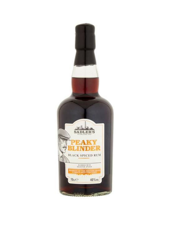 front image of peaky-blinders-black-spiced-rum-70cl