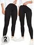  image of everyday-thenbspessential-tall-2-pack-basic-leggings-black