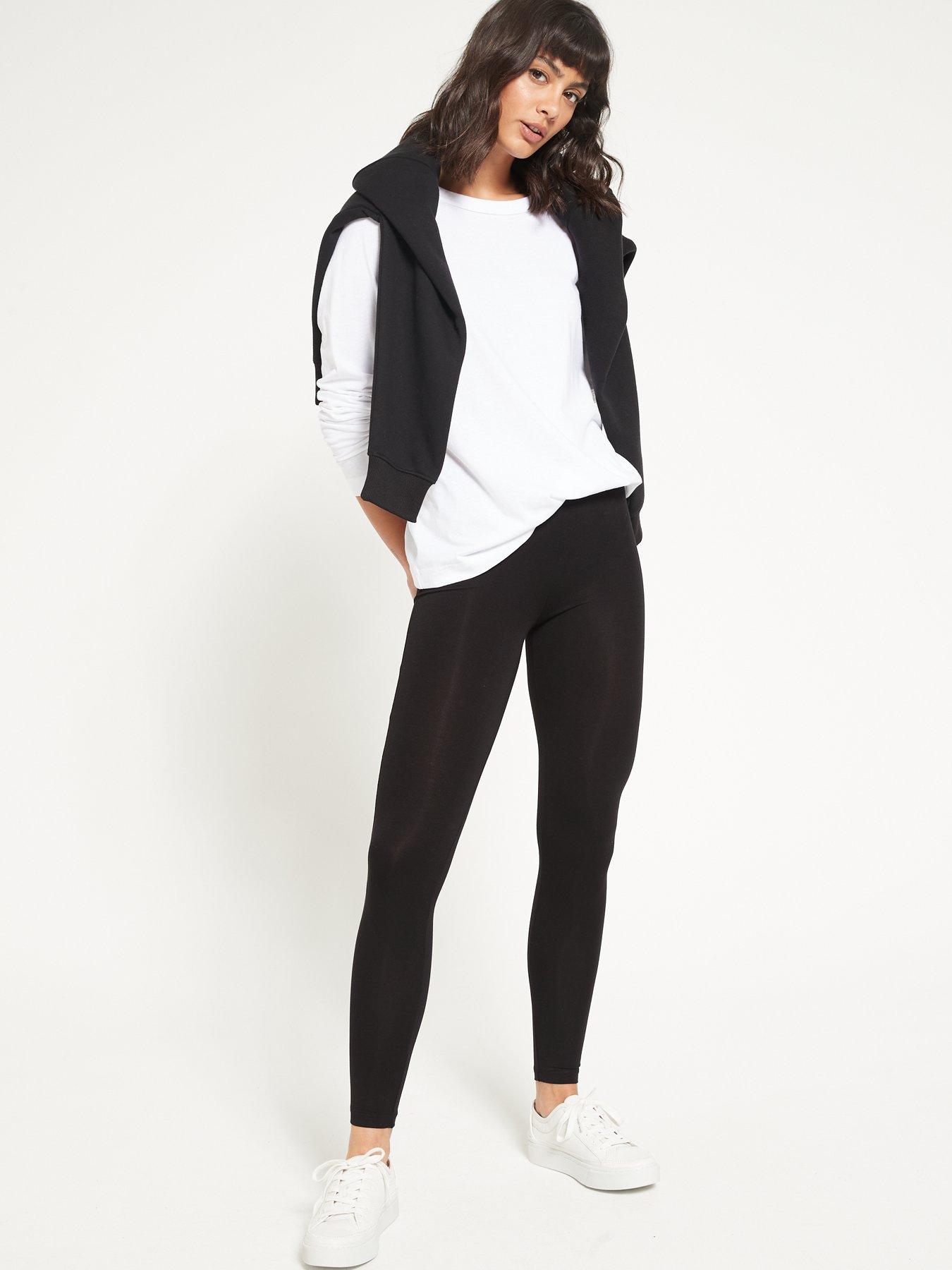  image of everyday-thenbspessential-tall-2-pack-basic-leggings-black