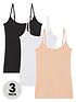 image of everyday-the-essential-3-pack-cami-top-black-white-nude