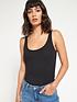  image of everyday-the-essential-tall-rib-vest-top-black