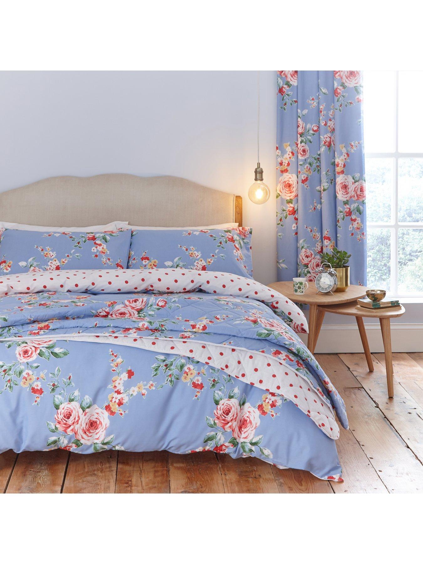 Catherine Lansfield Canterbury Duvet Cover Set Blue