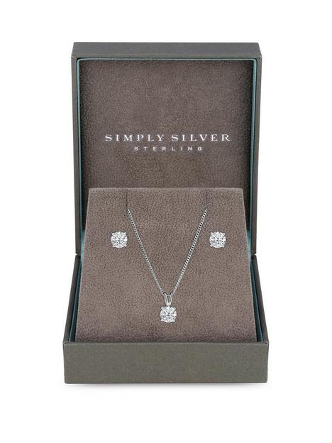 simply-silver-sterling-silver-925-brilliant-cut-solitaire-cubic-zirconia-jewellery-set