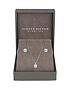  image of simply-silver-cubic-zirconia-classic-6mm-round-solitaire-pendant-and-earrings-set
