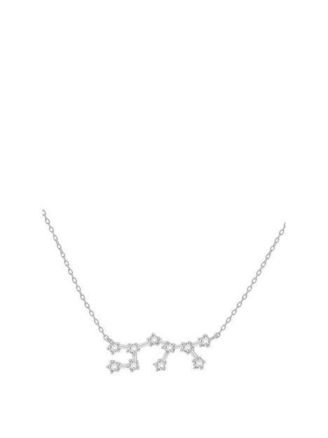 the-love-silver-collection-sterling-silver-cubic-zirconia-personalised-constellation-starsign-necklace