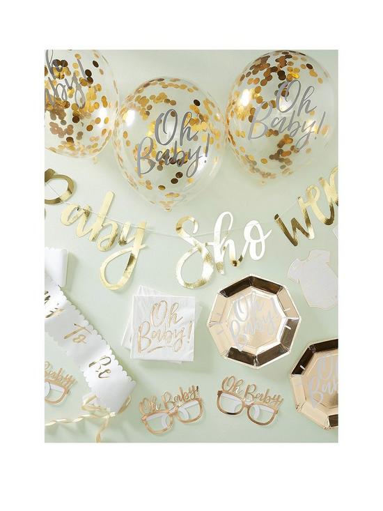 front image of ginger-ray-gold-baby-shower-party-in-a-box