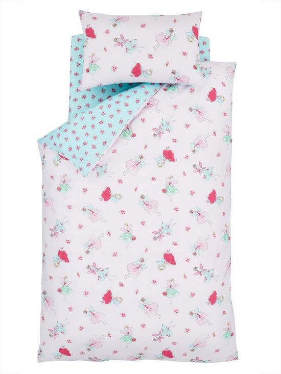 stillFront image of catherine-lansfield-fairies-fitted-sheet-toddler-pink