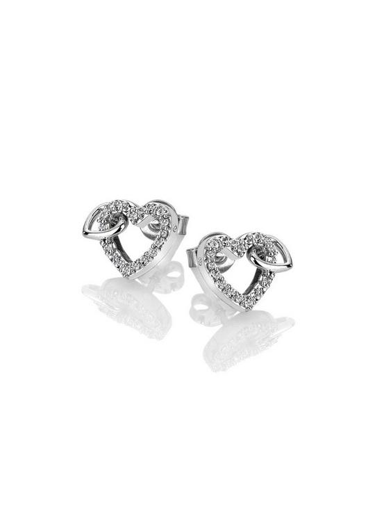 back image of hot-diamonds-sterling-silver-togetherness-open-heart-stud-earrings