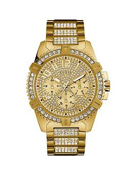Guess Guess Guess Frontier Gold Crystal Set Multi Dial Gold Crystal Set  ... Picture