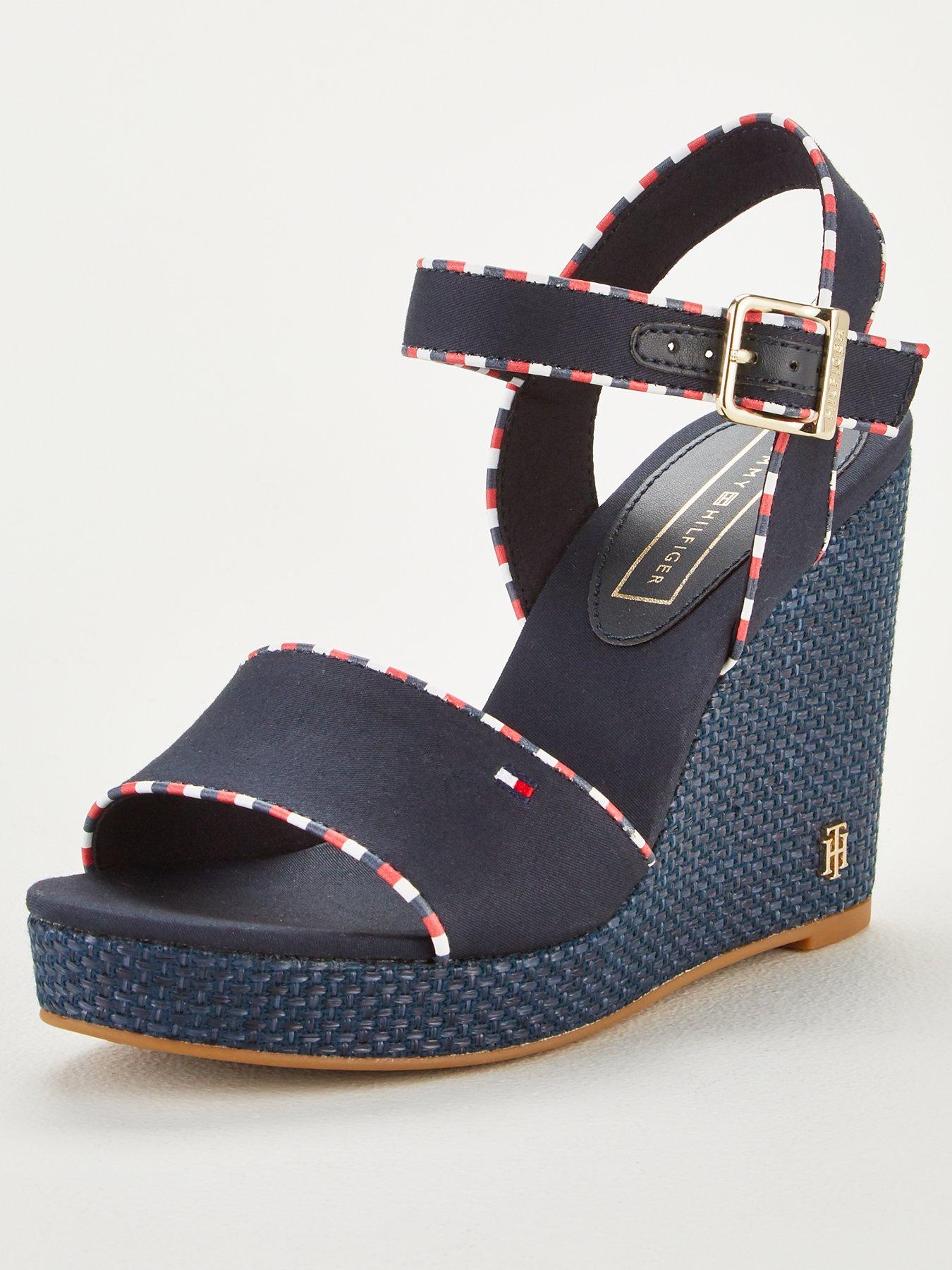 tommy hilfiger navy wedges