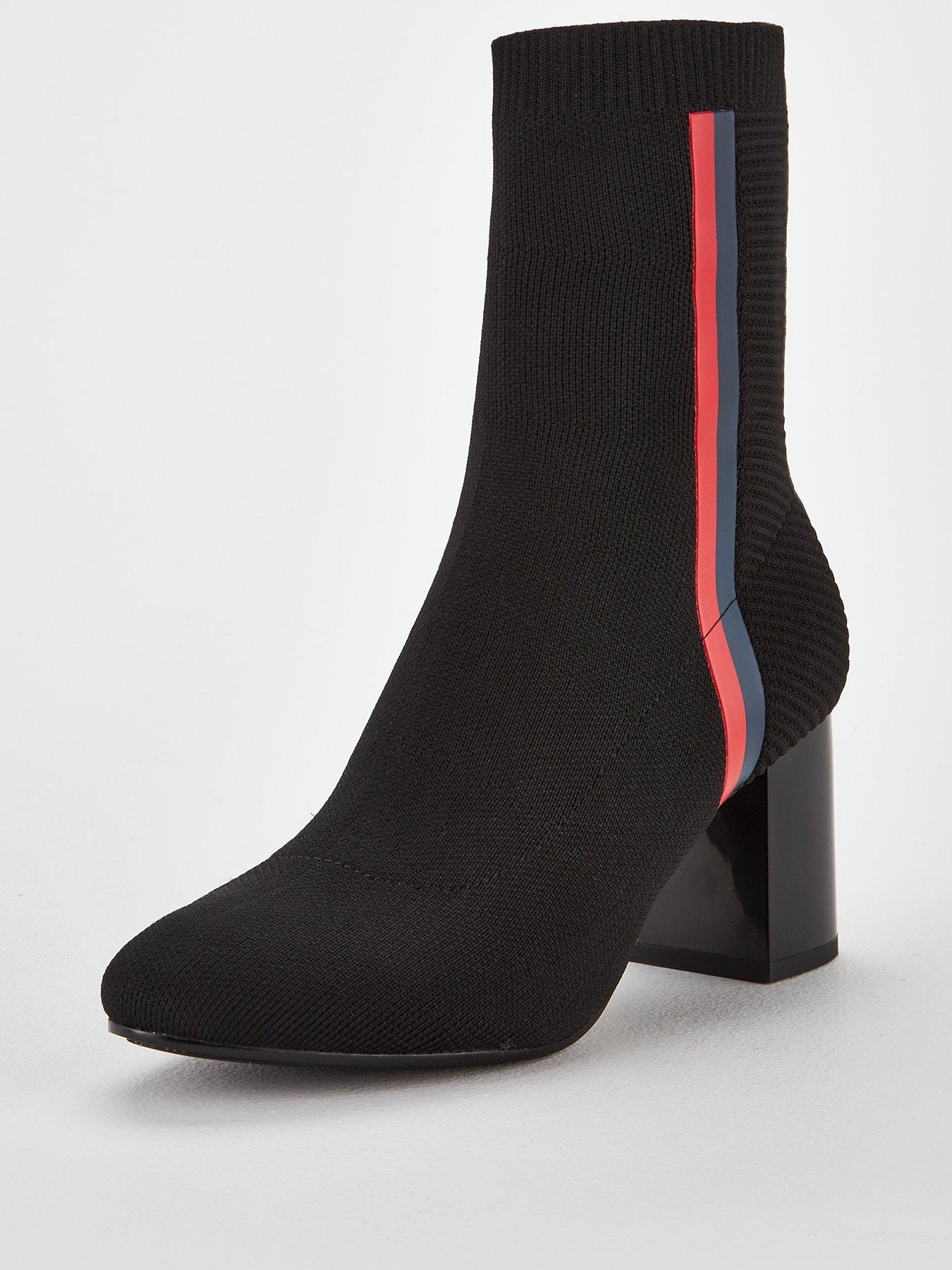 tommy hilfiger block heel boots