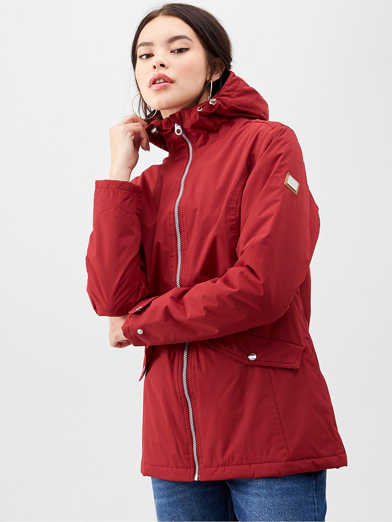 Regatta Aledo Womens Jacket Red Thermal Waterproof Windproof Outdoor Coat 