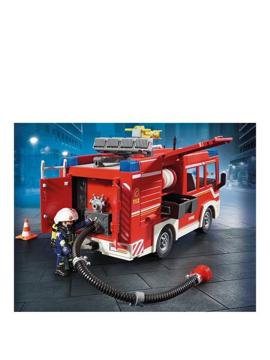 stillFront image of playmobil-9464-city-action-fire-engine-with-working-water-cannon