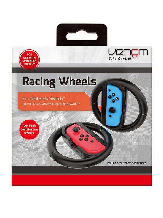 front image of venom-nintendo-switch-racing-wheel-twin-pack-for-nintendo-switch