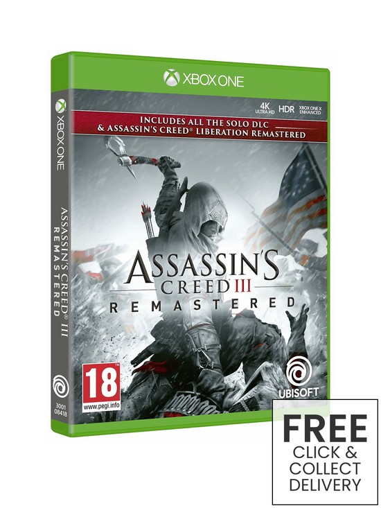 front image of xbox-one-assassins-creed-iii-remastered