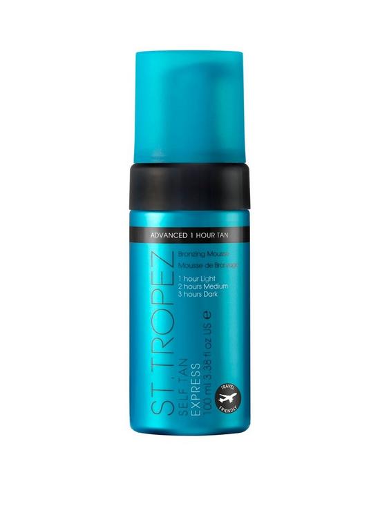 front image of st-tropez-self-tan-express-bronzing-mousse-100ml