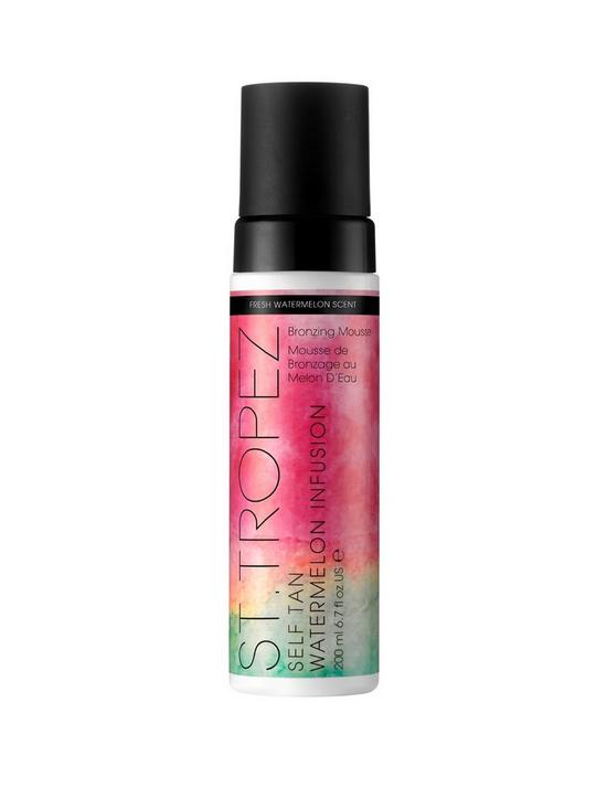 front image of st-tropez-self-tan-classic-watermelon-infusion-mousse-200ml
