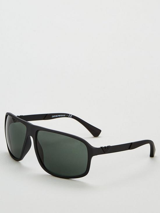 front image of emporio-armani-aviator-0ea4029-sunglasses