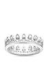  image of thomas-sabo-sterling-silver-cubic-zirconia-crown-ring