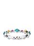  image of thomas-sabo-sterling-silver-multicoloured-stone-stacking-ring