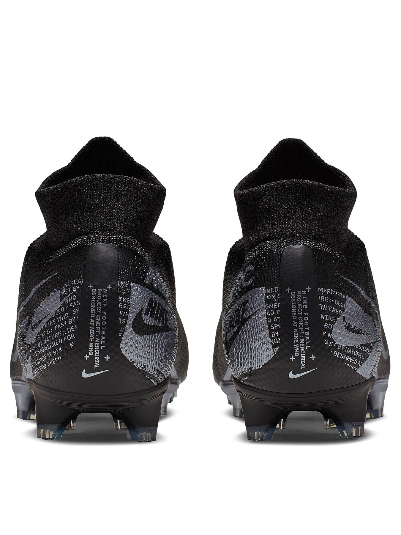 Nike Mercurial Superfly VII Pro FG Black Metallic Cool Gray.