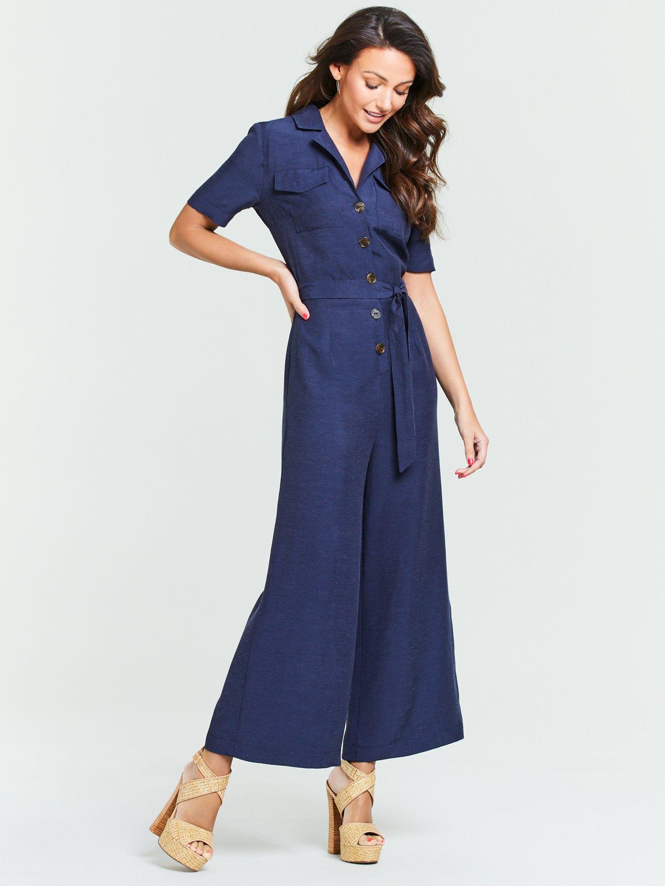 michelle keegan blue jumpsuit