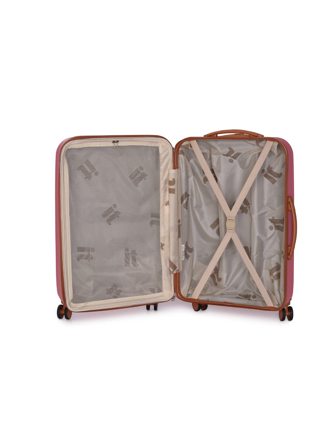 it luggage cushion lux suitcase pink