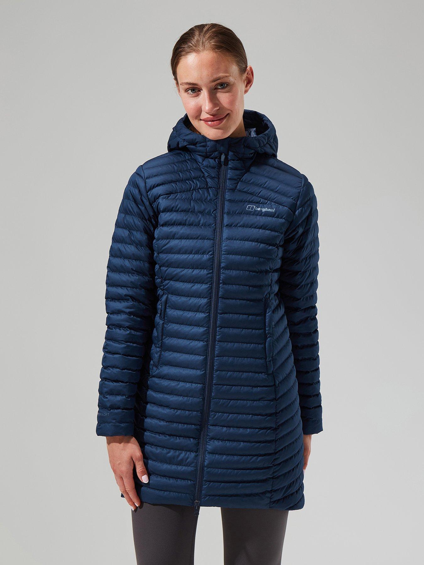 Berghaus Nula Micro Long Jacket Navy littlewoods