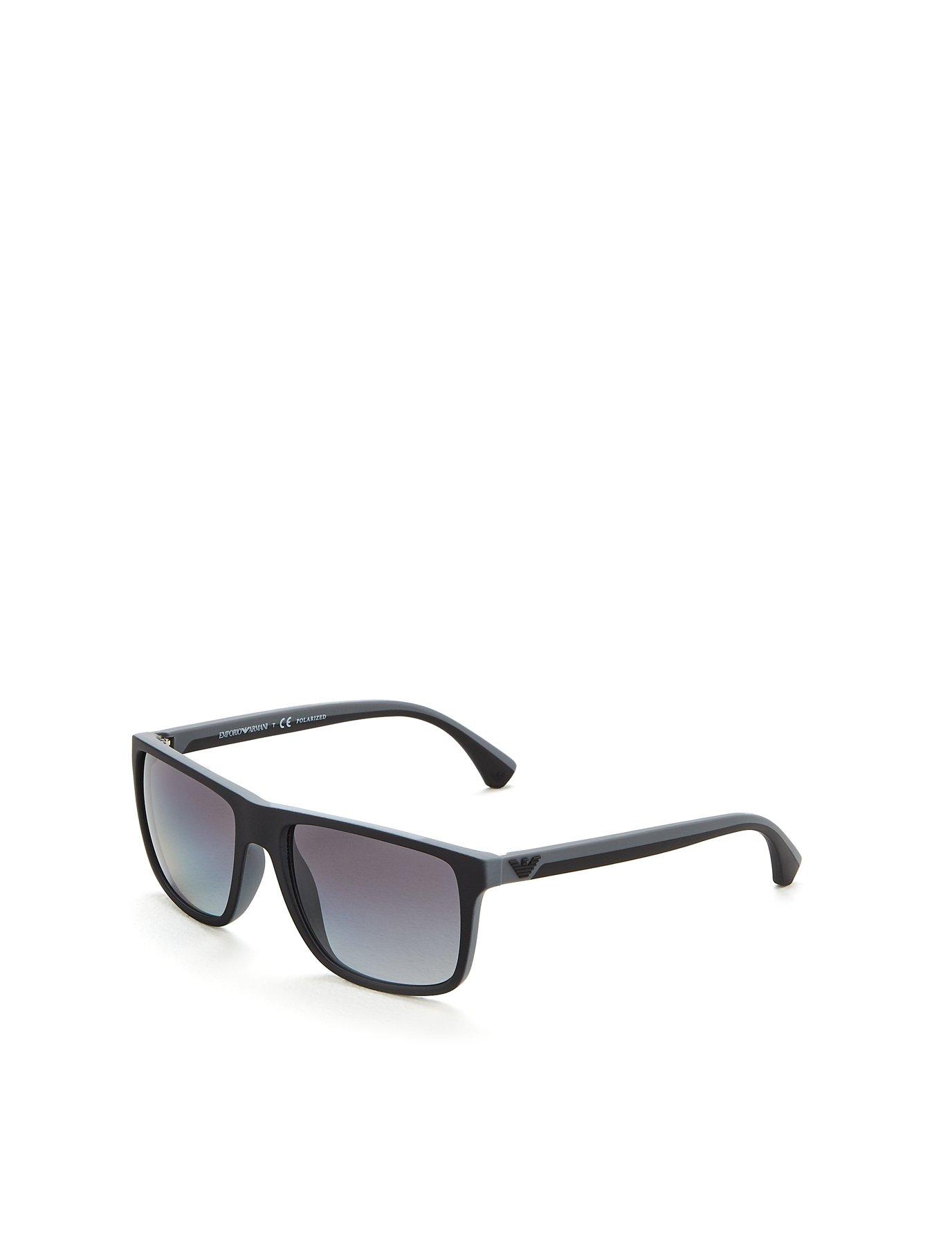 Emporio Armani Rectangle OEA4033 Sunglasses - Black