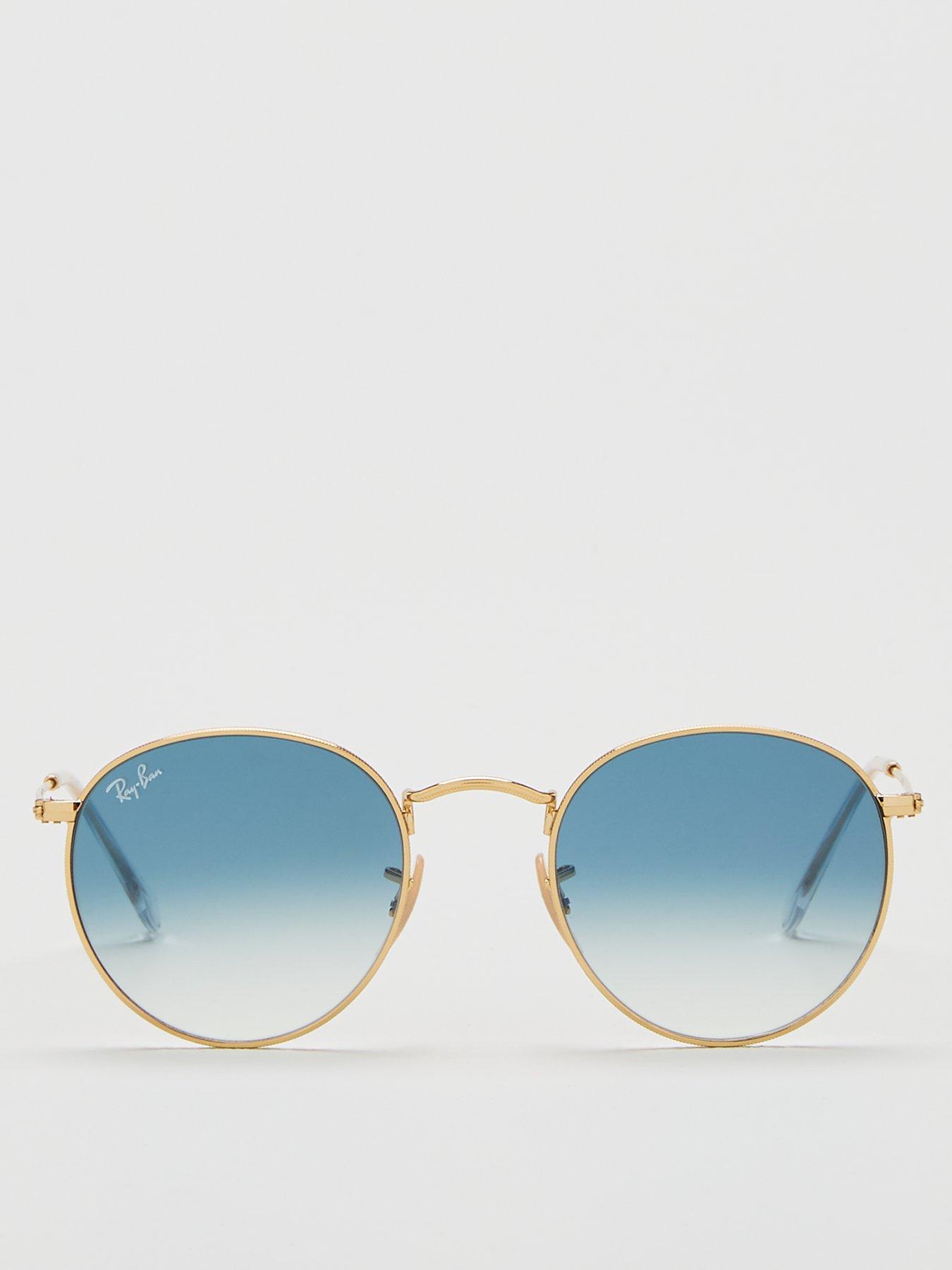 Ray Ban 0RB3447N Round Sunglasses Gold littlewoods