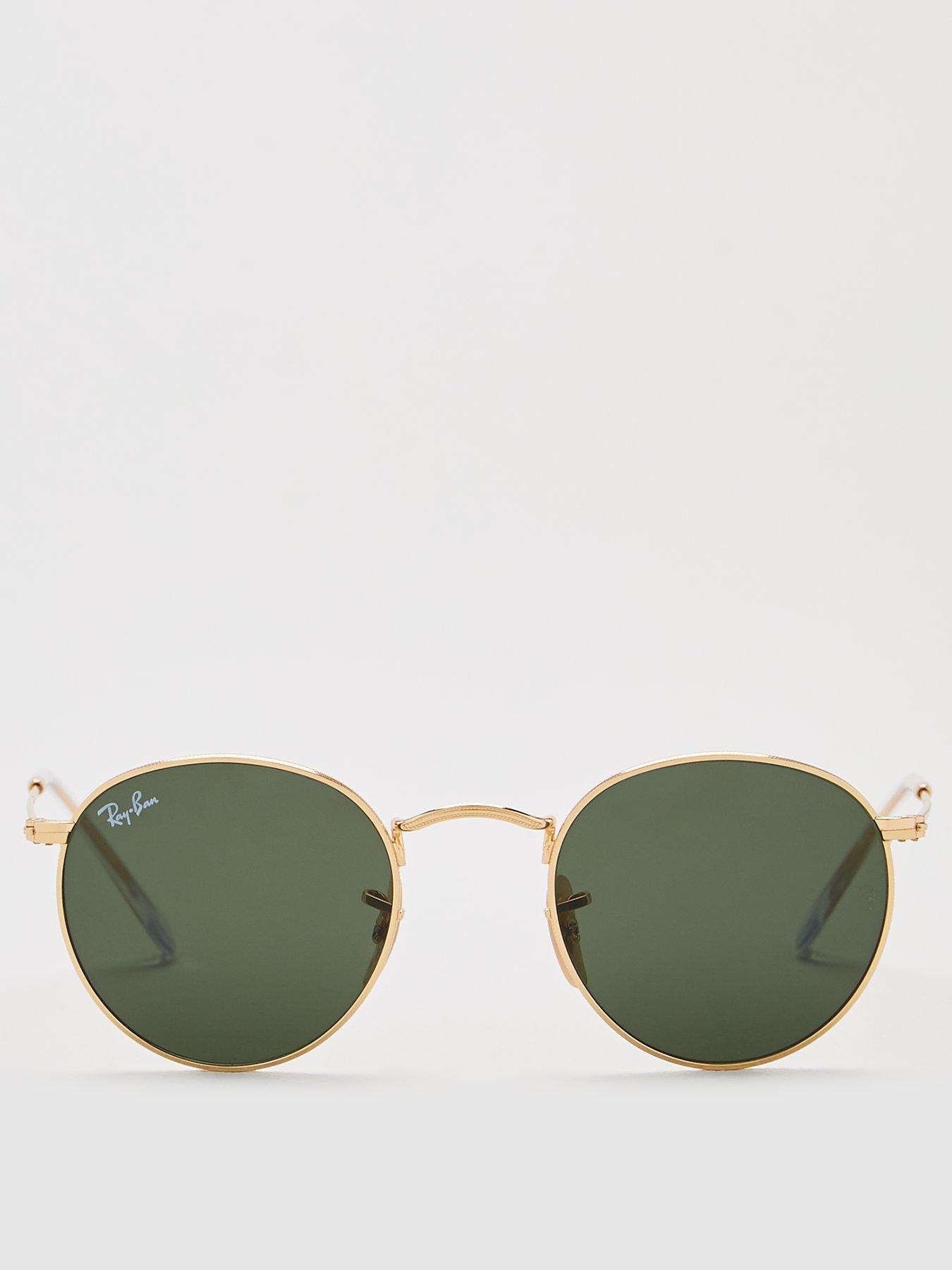 Image 3 of 4 of Ray-Ban Round 0RB3447 Sunglasses - Gold