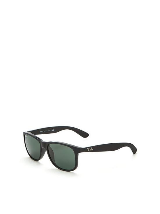 front image of ray-ban-wayfarer-0rb4202-sunglasses-black