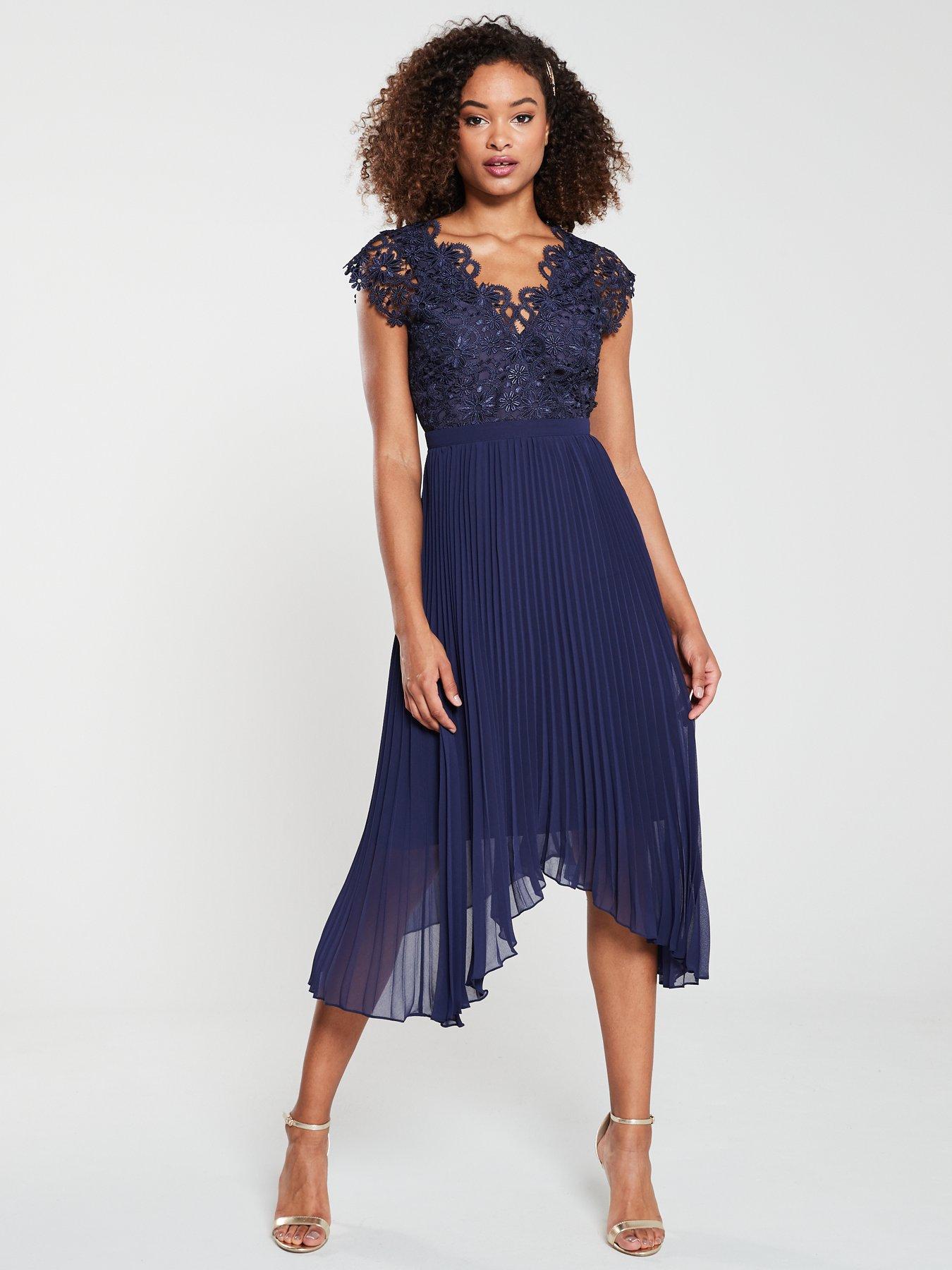 very navy lace dress