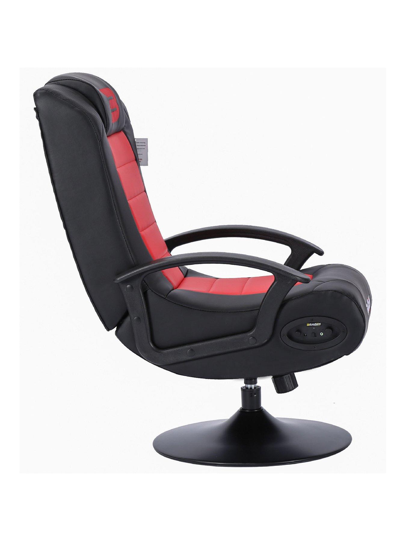 BraZen Pride 2.1 Bluetooth Gaming Chair Black and Red