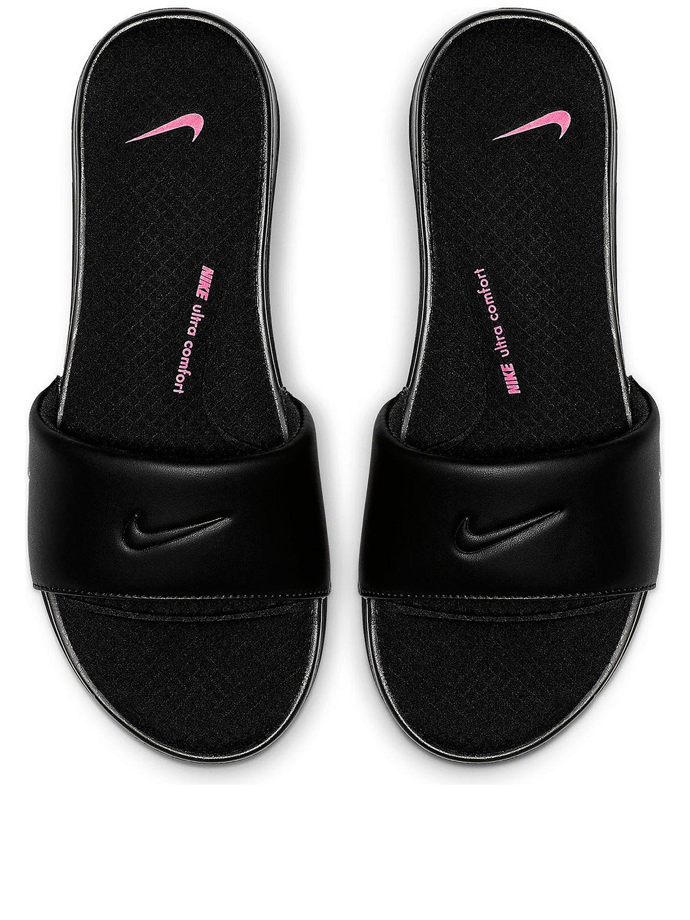 nike ultra comfort slide black