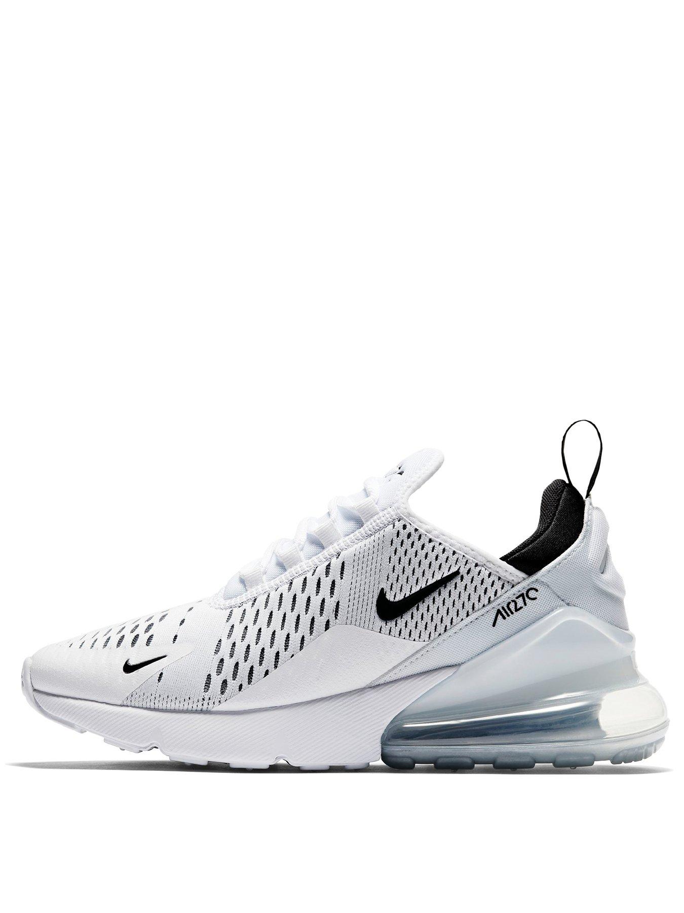 black & white air max 270 trainers