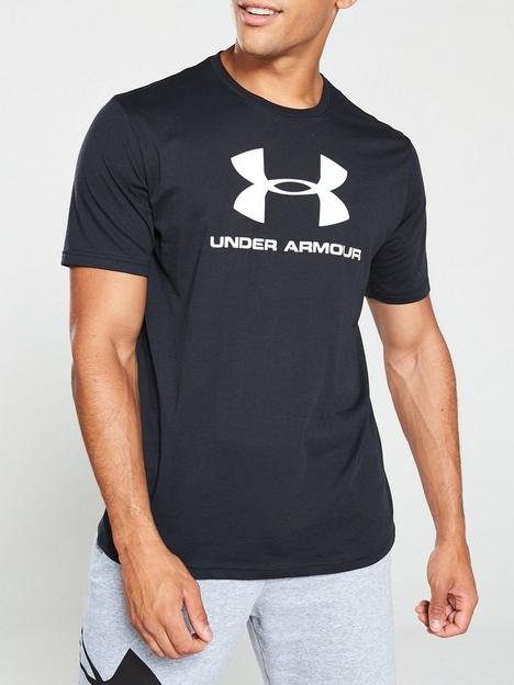 under-armour-trainingnbspsportstyle-logo-short-sleeve-t-shirt-blackwhite