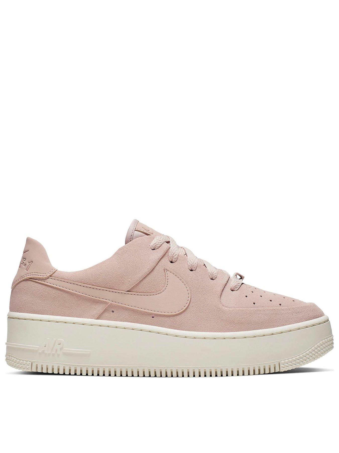 Nike Air Force 1 Sage Low - Pink/White | littlewoods.com