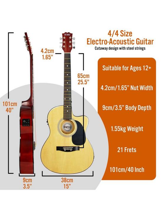 stillFront image of 3rd-avenue-cutaway-electro-acoustic-guitar-pack-with-free-online-music-lessons