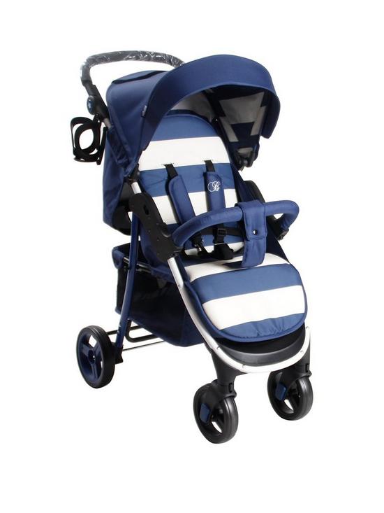 front image of my-babiie-billie-faiers-mb30-blue-stripes-pushchair