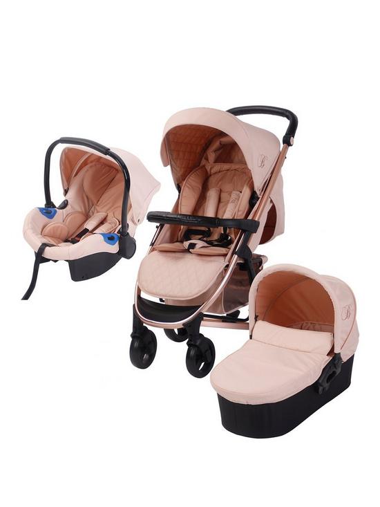 front image of my-babiie-billie-faiers-mb200-rose-gold-blush-travel-system