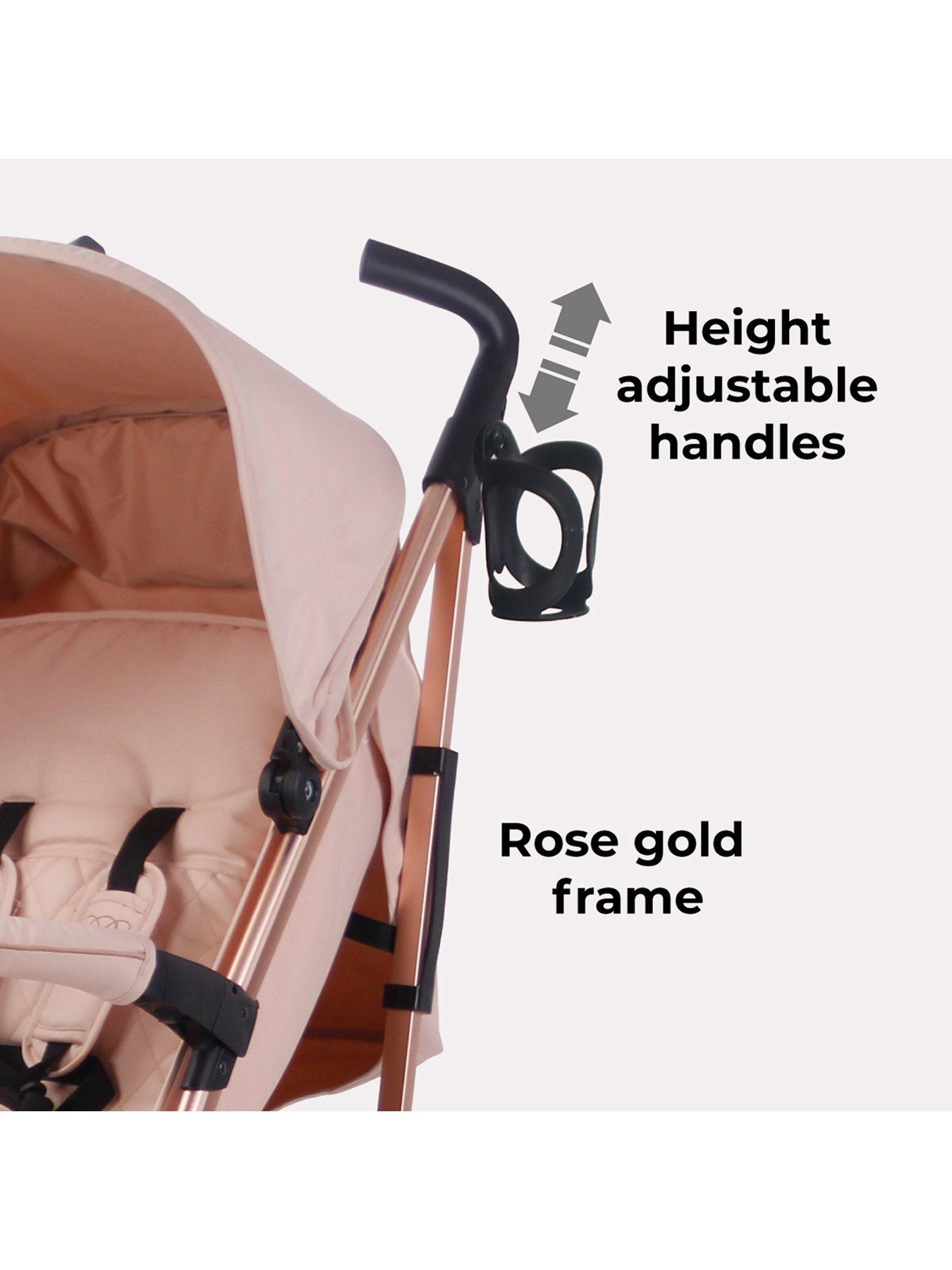  image of my-babiie-mb51-plus-stroller-rose-gold-blush