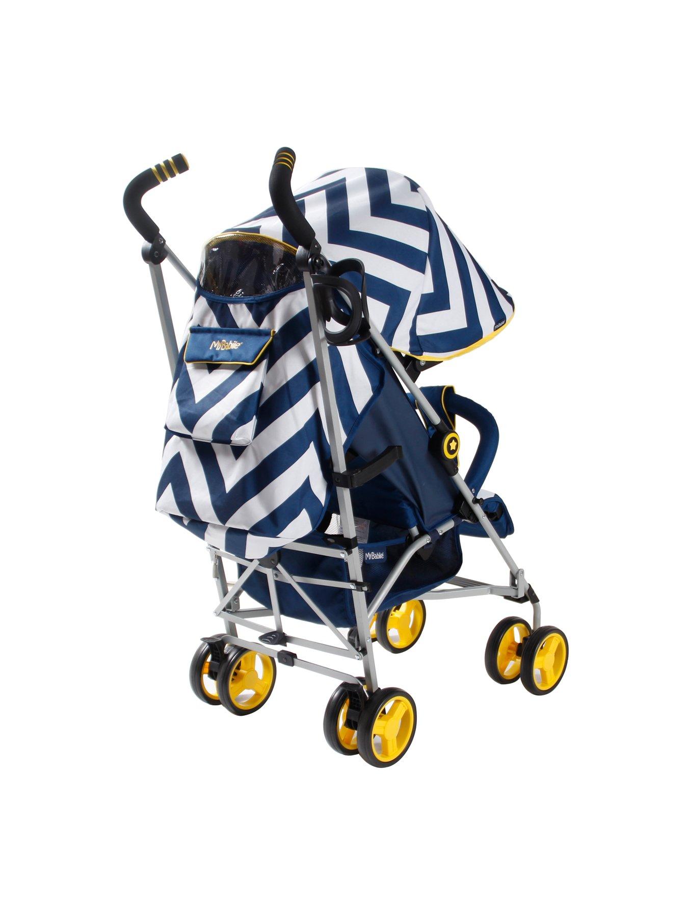 my babiie blue chevron stroller