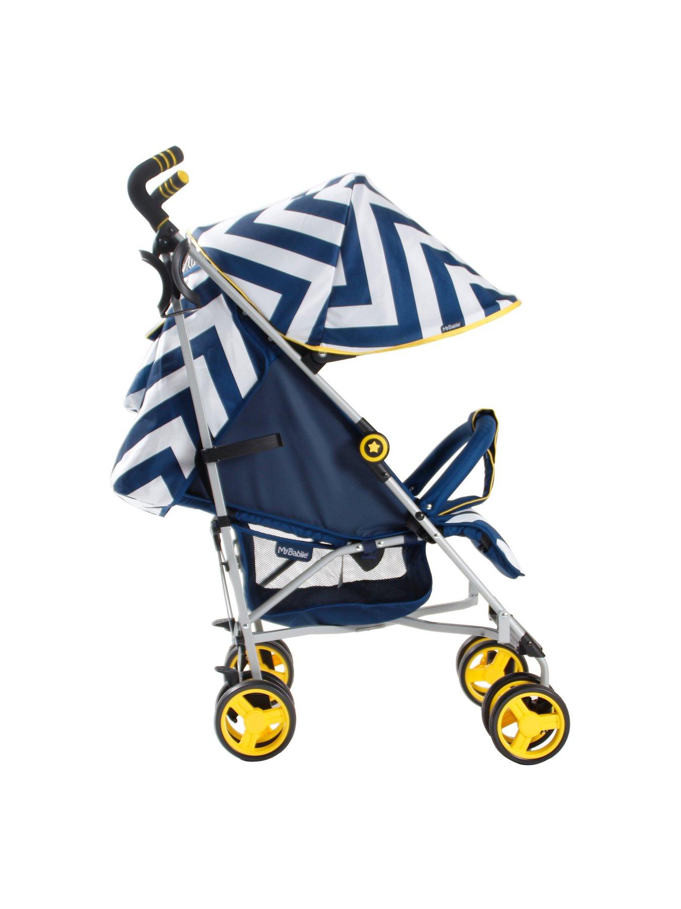 my babiie mb51 blue chevron stroller