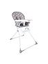  image of my-babiie-mbhc1gs-grey-stars-compact-highchair