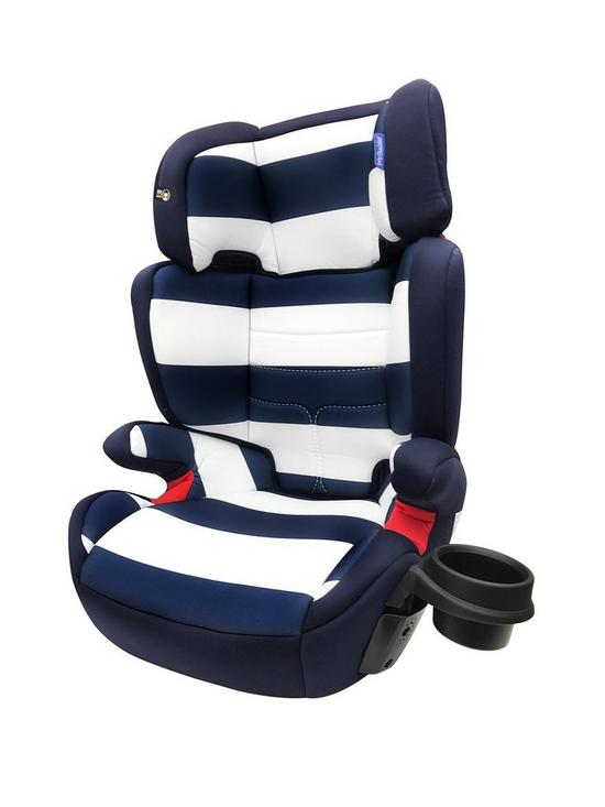 stillFront image of my-babiie-group-23-car-seat-blue-stripes