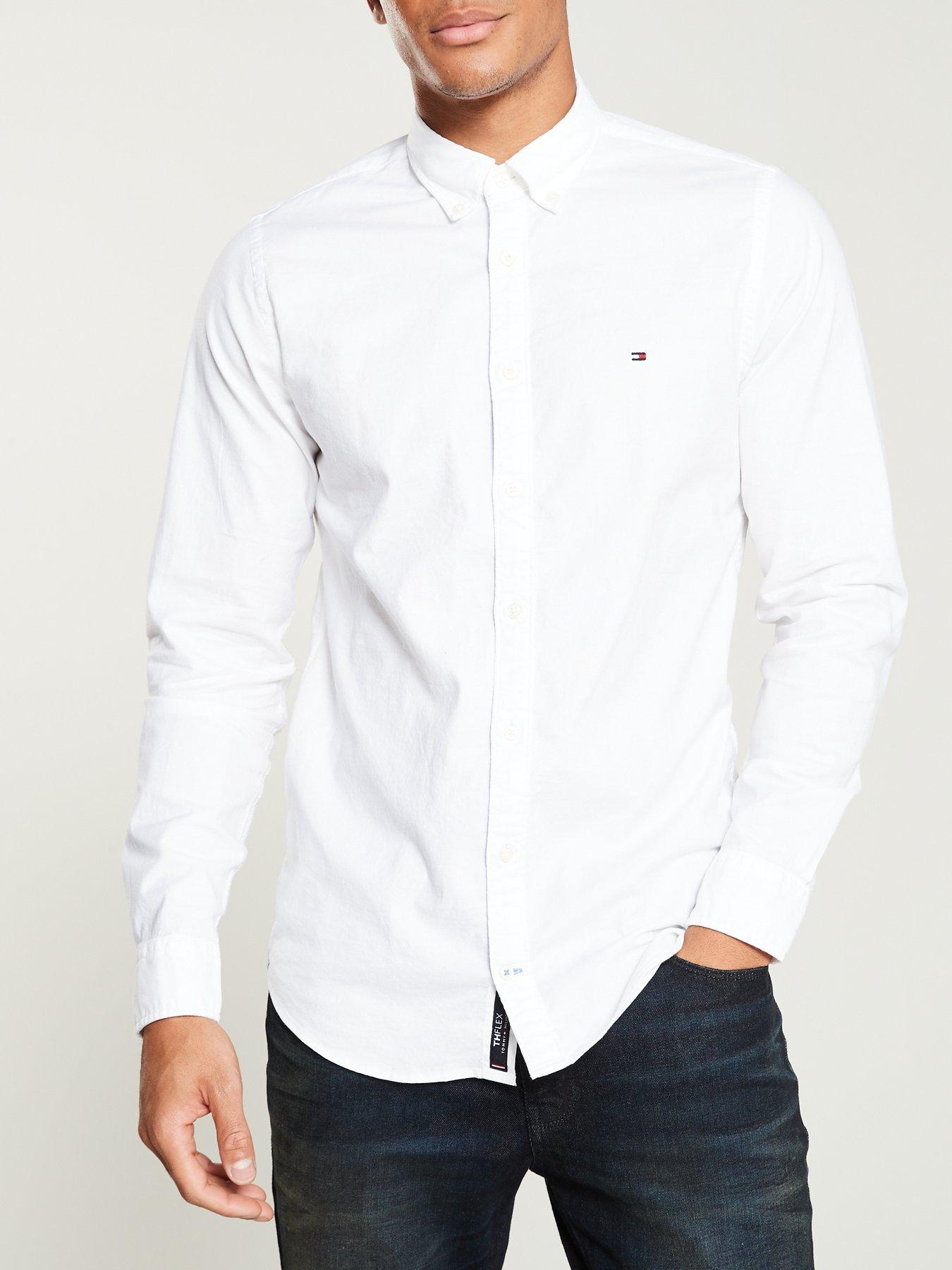 Tommy Hilfiger Slim Oxford Shirt - White | littlewoods.com