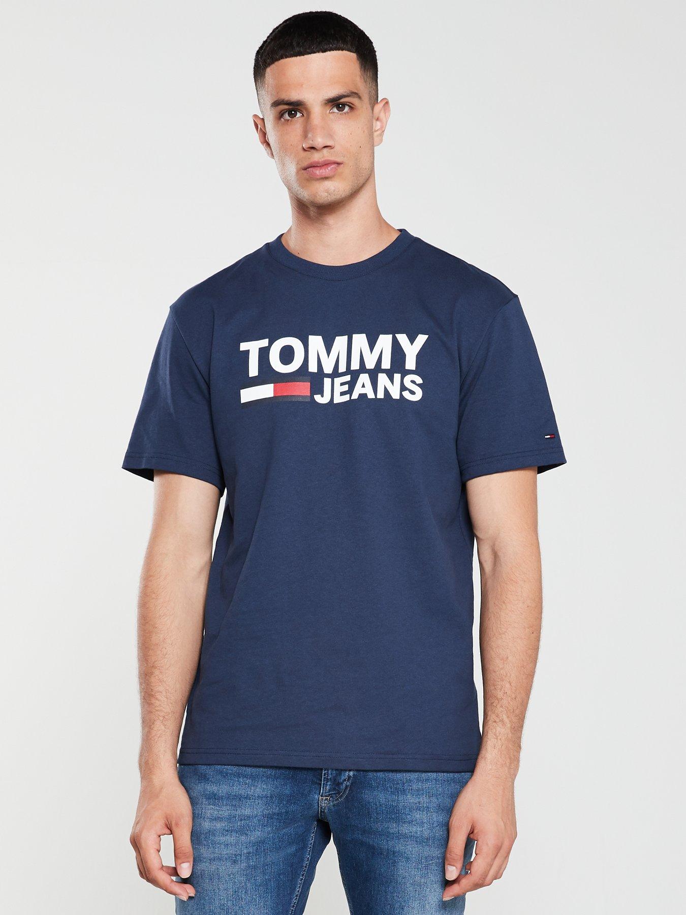 tommy jeans navy t shirt