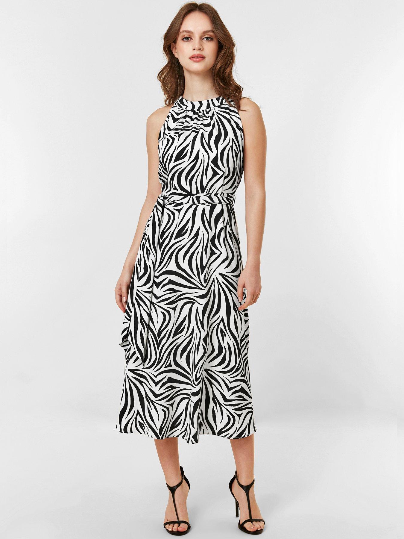 wallis black and white dress