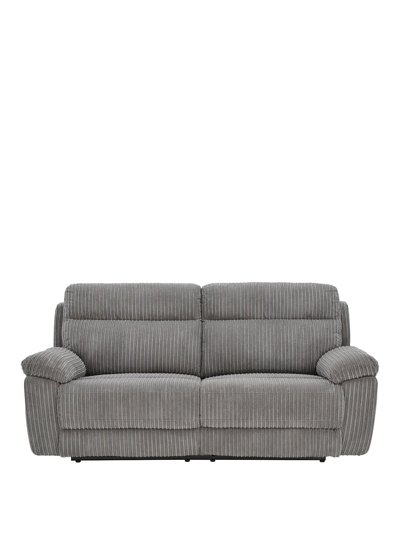  image of baronnbspfabric-3-seater-manual-recliner-sofa